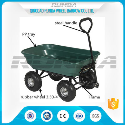Chine Panneaux latéraux en plastique TC2145 du déchargeur 4 de roue de jardin de chariot extérieur à chariot pour l'agriculteur fournisseur