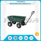 Capacité de charge 150kg de plateau de matière plastique de wagon à bascule de jardin de couleur verte fournisseur