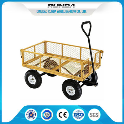 Chine Quatre GV de chariot de maille de jardin de roues, capacité de charge du chariot 1000lbs de chariot de jardin en métal fournisseur